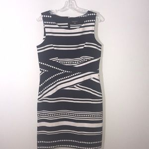 Black and white polka dot dress